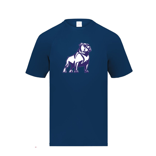 [2790.065.S-LOGO2] Men's Smooth Sport T-Shirt (Adult S, Navy, Logo 2)