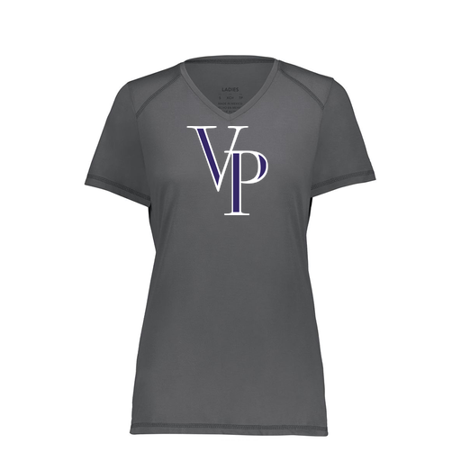 [6844.98D.XS-LOGO3] Women's SoftTouch Short Sleeve (Female Adult XS, Gray, Logo 3)