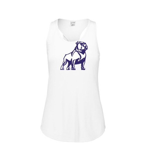 [FT0TUBWH-FAS-LOGO2] Ladies Tri Blend Tank Top (Female Adult S, White, Logo 2)