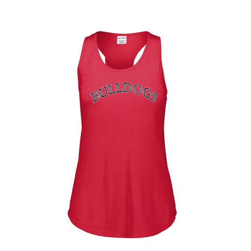 [FT0TUBRD-FAS-LOGO1] Ladies Tri Blend Tank Top (Female Adult S, Red, Logo 1)