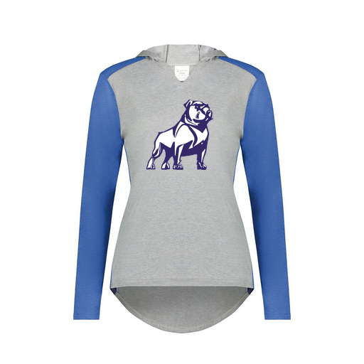 [6902.28V.XS-LOGO2] Ladies Vintage Hoodie (Female Adult XS, Royal, Logo 2)