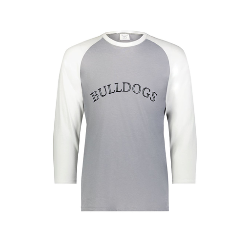 [6880.74S.S-LOGO1] Youth Vintage 3/4 T-Shirt (Youth S, White, Logo 1)