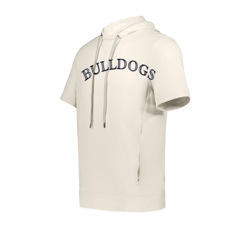 [222505.907.S-LOGO1] Men's Venturs Soft Knit Short Sleeve Hoodie (Adult S, White, Logo 1)