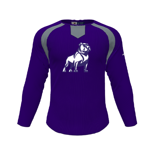 [CUS-DFW-PULL-FLC-CNK-LSL-PUR-YS-LOGO2] Pullover (Youth S, Purple, Logo 2)