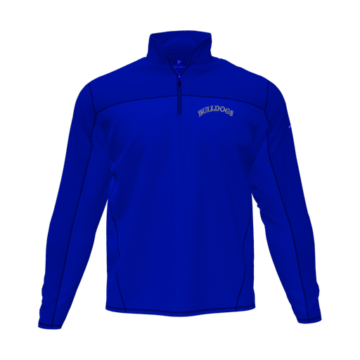 [CUS-DFW-QTRZ-PER-LSL-RYL-AS-LOGO1] Quarter Zip Pullover (Adult S, Royal, Logo 1)