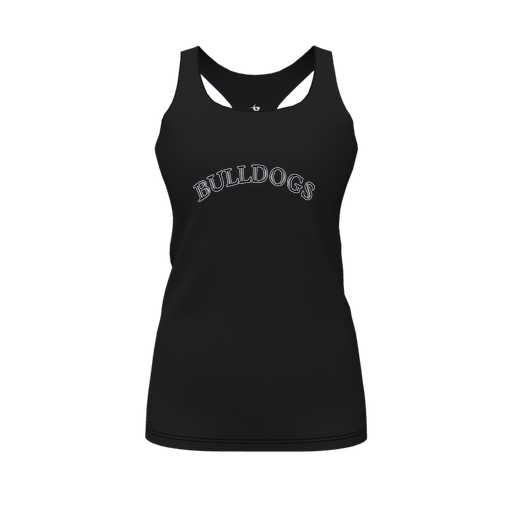 [FT0TRBBK-FYS-LOGO1] Decker Racerback Tank Top (Female Youth S, Black, Logo 1)
