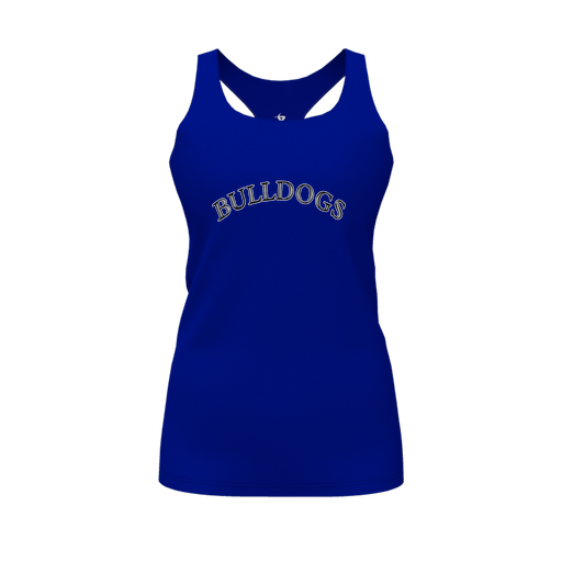 [FT0TRBRY-FYS-LOGO1] Decker Racerback Tank Top (Female Youth S, Royal, Logo 1)