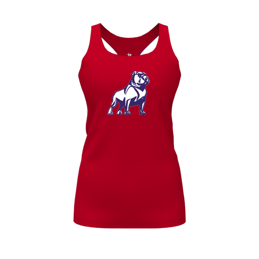 [FT0TRBRD-FYS-LOGO2] Decker Racerback Tank Top (Female Youth S, Red, Logo 2)