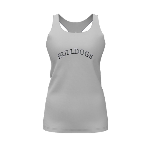 [FT0TRBGY-FYS-LOGO1] Decker Racerback Tank Top (Female Youth S, Gray, Logo 1)