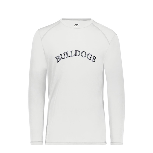 [6845.005.S-LOGO1] Men's SoftTouch Long Sleeve (Adult S, White, Logo 1)