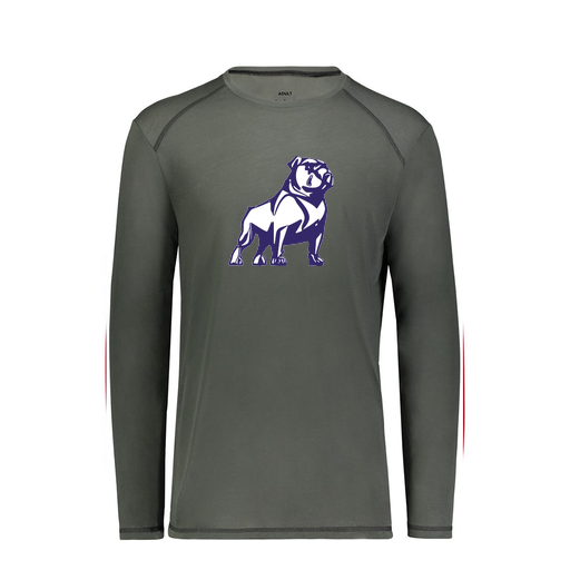 [6846.98D.S-LOGO2] Youth SoftTouch Long Sleeve (Youth S, Gray, Logo 2)