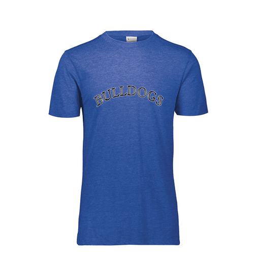 [FTSCUBRY-YS-LOGO1] Decker Youth Tri-Blend T-Shirt - Short Sleeve (Youth S, Royal, Logo 1)