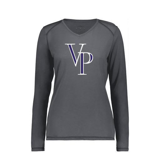 [6847.98D.XS-LOGO3] Women's SoftTouch Long Sleeve (Female Adult XS, Gray, Logo 3)