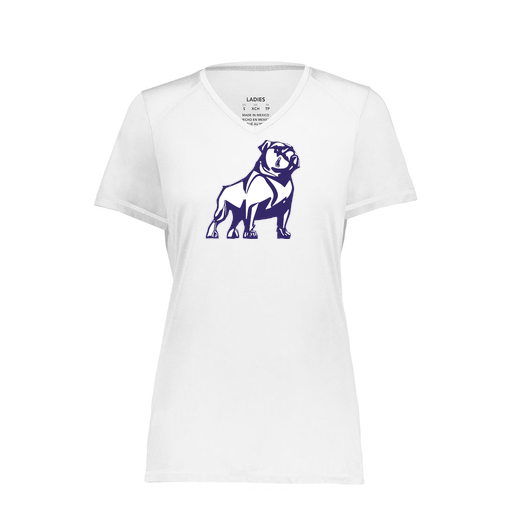 [6844.005.XS-LOGO2] Women's SoftTouch Short Sleeve (Female Adult XS, White, Logo 2)