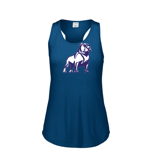 [3078.U22.S-LOGO2] Ladies Tri Blend Tank Top (Female Adult S, Navy, Logo 2)