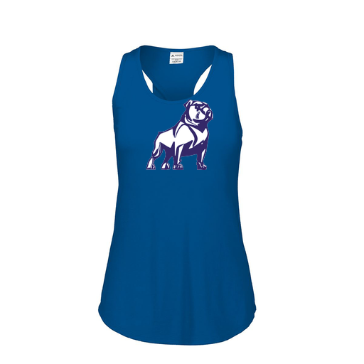 [3078.U55.S-LOGO2] Ladies Tri Blend Tank Top (Female Adult S, Royal, Logo 2)