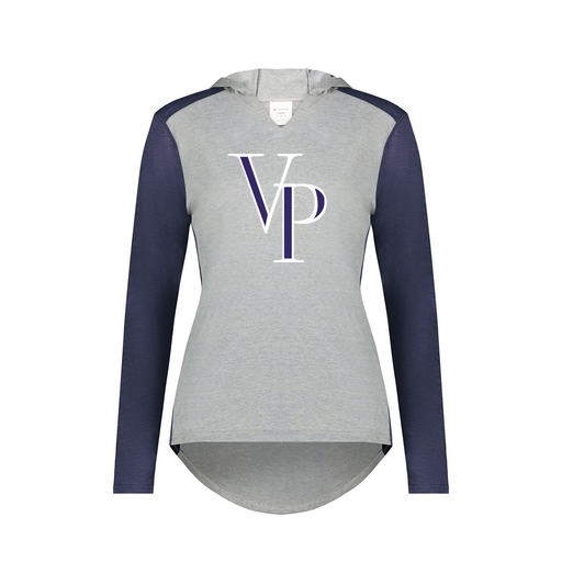 [6902.29V.XS-LOGO3] Ladies Vintage Hoodie (Female Adult XS, Navy, Logo 3)