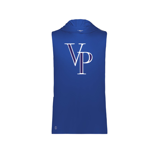 [222590.060.XS-LOGO3] Men's CoolDry Sleeveless Hoodie (Adult XS, Royal, Logo 3)