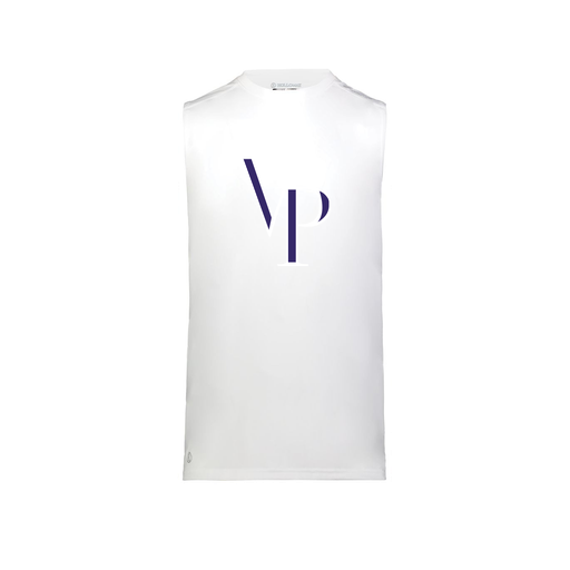 [222593.005.S-LOGO3] Men's CoolDry TankTop (Adult S, White, Logo 3)