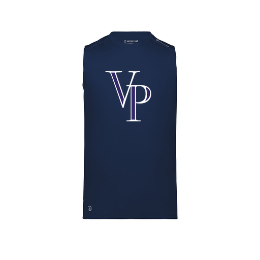 [222593.065.S-LOGO3] Men's CoolDry TankTop (Adult S, Navy, Logo 3)