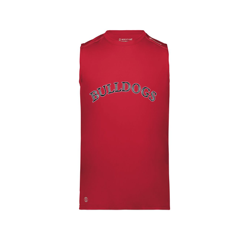 [222593.083.S-LOGO1] Men's CoolDry TankTop (Adult S, Red, Logo 1)