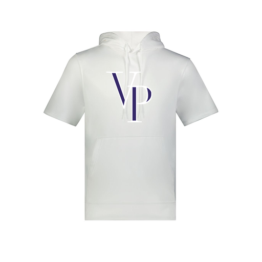 [6871.005.S-LOGO3] Men's Dri Fit Short Sleeve Hoodie (Adult S, White, Logo 3)