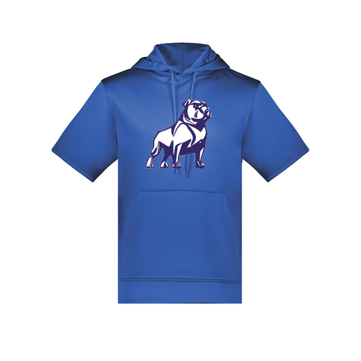 [6871.060.S-LOGO2] Men's Dri Fit Short Sleeve Hoodie (Adult S, Royal, Logo 2)