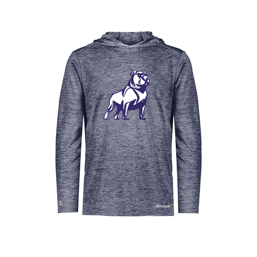 [FOLHCGNV-AS-LOGO2] Decker Men's Charge Hoodie (Adult S, Navy, Logo 2)