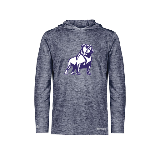 [FOLHCGNV-YS-LOGO2] Decker Youth Charge Hoodie (Youth S, Navy, Logo 2)