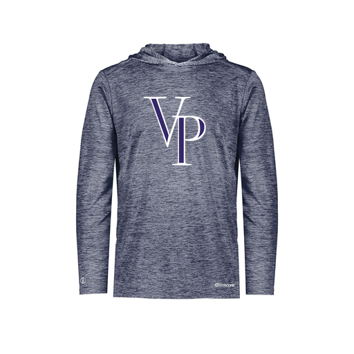 [FOLHCGNV-YS-LOGO3] Decker Youth Charge Hoodie (Youth S, Navy, Logo 3)