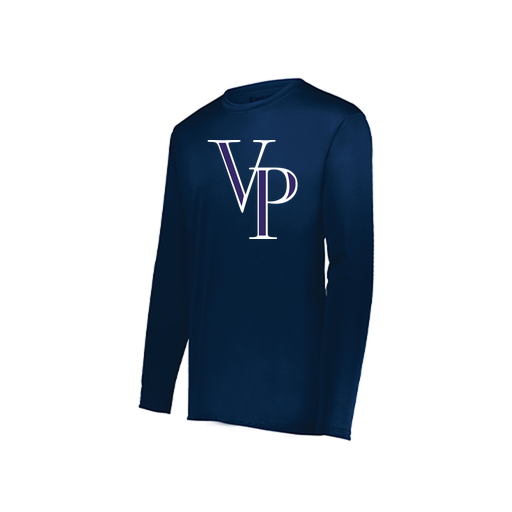 [222822.065.XS-LOGO3] Men's LS Smooth Sport Shirt (Adult XS, Navy, Logo 3)