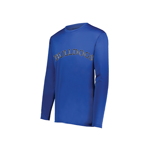 [222822.060.XS-LOGO1] Men's LS Smooth Sport Shirt (Adult XS, Royal, Logo 1)