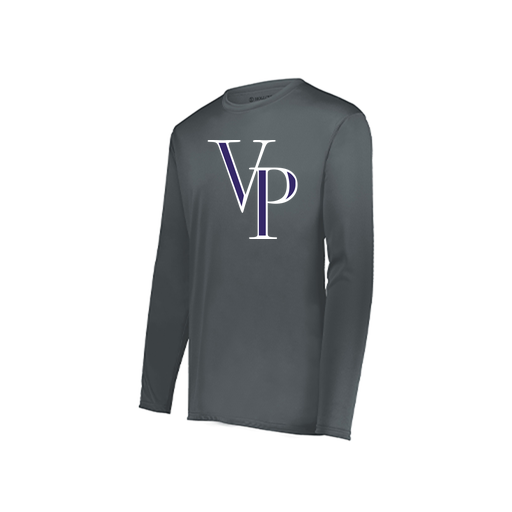 [222822.059.XS-LOGO3] Men's LS Smooth Sport Shirt (Adult XS, Gray, Logo 3)