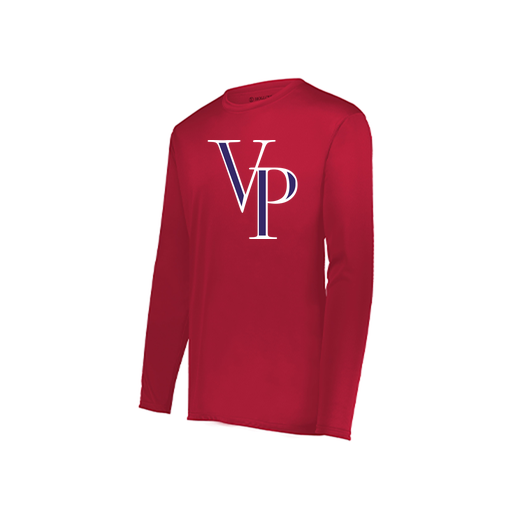 [222822.083.XS-LOGO3] Men's LS Smooth Sport Shirt (Adult XS, Red, Logo 3)