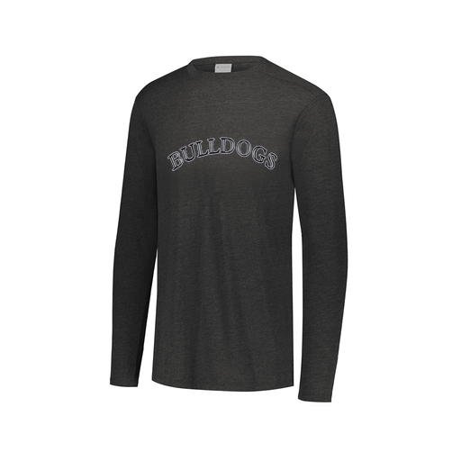 [FTLCUBBK-AXS-LOGO1] Decker Men's Tri-Blend T-Shirt - Long Sleeve (Adult XS, Black, Logo 1)