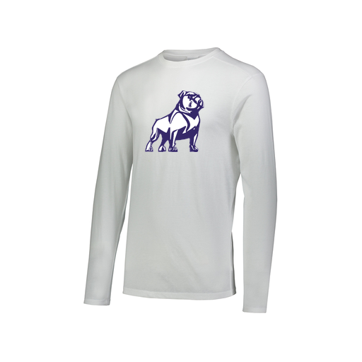 [FTLCUBWH-AXS-LOGO2] Decker Men's Tri-Blend T-Shirt - Long Sleeve (Adult XS, White, Logo 2)