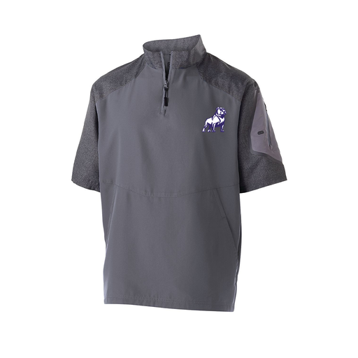 [229545.H60.XS-LOGO2] Men's Raider SS Pullover (Adult XS, Gray, Logo 2)