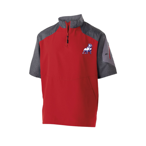 [229545.H01.XS-LOGO2] Men's Raider SS Pullover (Adult XS, Red, Logo 2)