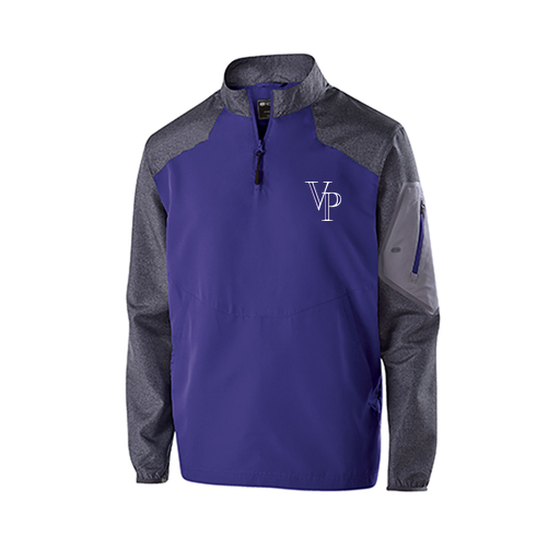 [229155.H68.XS-LOGO3] Men's Raider LS Pullover (Adult XS, Purple, Logo 3)