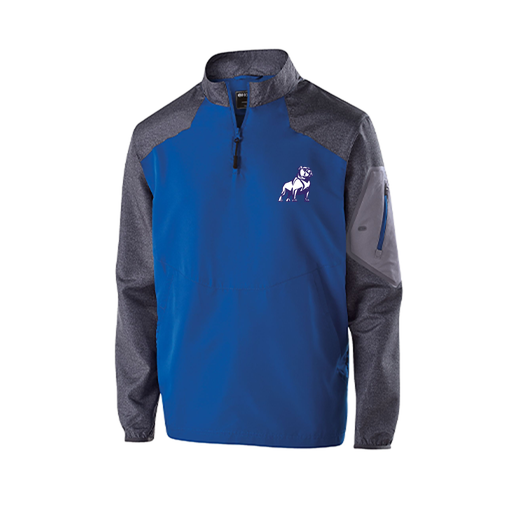 [229155.H02.XS-LOGO2] Men's Raider LS Pullover (Adult XS, Royal, Logo 2)