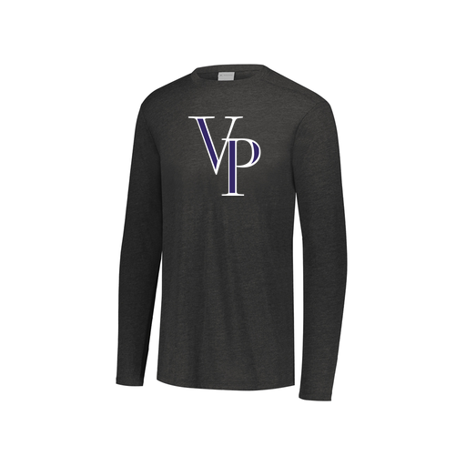 [FTLCUBBK-YS-LOGO3] Decker Youth Tri-Blend T-Shirt - Long Sleeve (Youth S, Black, Logo 3)