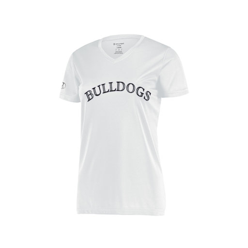 [222820.005.S-LOGO1] Ladies Movement Dri Fit Shirt (Female Adult S, White, Logo 1)