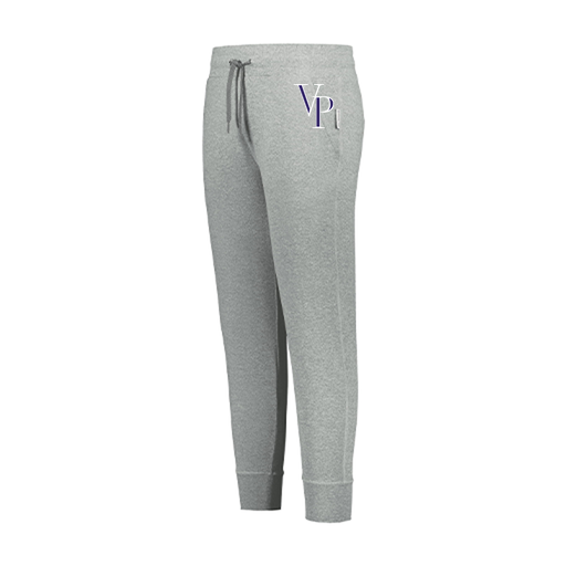 [222799.013.XS-LOGO3] LADIES VENTURA SOFT KNIT JOGGER (Female Adult XS, Silver, Logo 3)