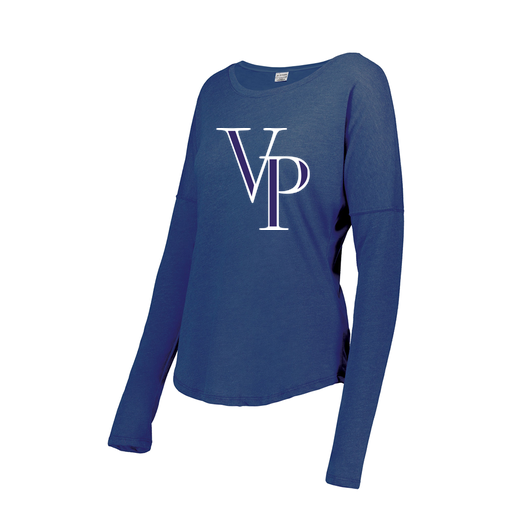 [3077.U55.XS-LOGO3] Ladies LS Ultra-blend T-Shirt (Female Adult XS, Royal, Logo 3)